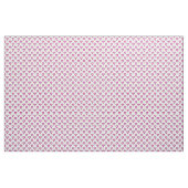 Rosa Bubble Hearts auf Weiß Stoff (Yard (91,4 cm))