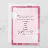 Rosa Bubble Roller Skate, Skaten Einladung (Rückseite)