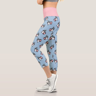 Rosa Bubble Tee & Einhorn Capri Leggings