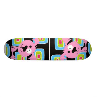 Rosa Bubblegum Retro Hund Skateboard