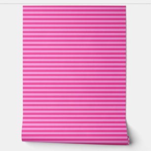 Rosa Bubblegum Strip Retro Stil Tapete