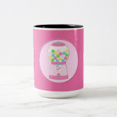 Rosa Bubblegum-Tasse für Kinder Zweifarbige Tasse (Mittel)