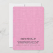 Rosa Buben in den Oven Twins Baby Dusche Einladung (Rückseite)