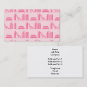 Rosa Bücher auf Regal Visitenkarte (Vorne/Hinten)