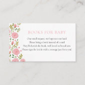 Rosa Bücher für Baby Begleitkarte (Vorderseite)