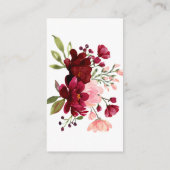 Rosa Bücher für die Babydusche-Aufsteckkarte Begleitkarte (Rückseite)