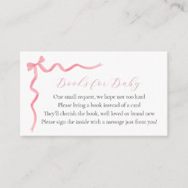 Rosa Bücher für die Babyverpackungskarte Begleitkarte