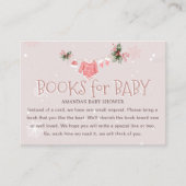 Rosa Bücher für die kalte Außendusche des Babys Begleitkarte (Vorderseite)