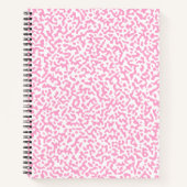rosa Buchmuster Notizblock (Vorderseite)