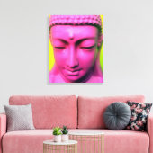 Rosa Buddha Leinwanddruck (Insitu (Wohnzimmer))