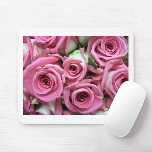 Rosa Buds Mousepad (Mit Mouse)