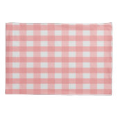 Rosa Buffalo Karierte Monogram Pillowcase Kissenbezug (Rückseite)