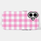 Rosa Buffalo Kariertes Muster Case-Mate iPhone Hülle (Rückseite (Horizontal))