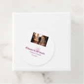 Rosa Bug jubelt auf 50-jährige Hochzeit Geschenkanhänger (Beispiel)