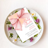 Rosa Bug Moderne Elegante Babydusche Einladung