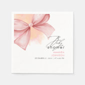 Rosa Bug Moderne Elegante Babydusche Serviette (Vorderseite)