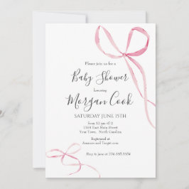 Rosa Bugbaby-Dusche Einladung, Mädchen-Dusche Einladung