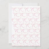 Rosa Bugbaby-Dusche Einladung, Mädchen-Dusche Einladung (Rückseite)