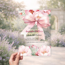 Rosa Bugflorchen zum Geburtstag