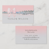 Rosa Bugflutist Visitenkarte (Vorne/Hinten)