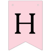 Rosa Buggengeburtstage Wimpelkette (Zweite Fahne)