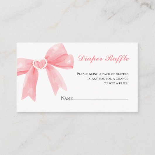 Rosa Buggingham Babydusche Windelwanne Begleitkarte (Vorderseite)