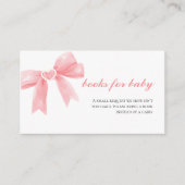 Rosa Buggingham Preppy Baby Duschbücher Begleitkarte (Vorderseite)