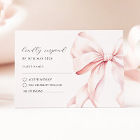 Rosa Bugkarte Elegante UAWG Response Card