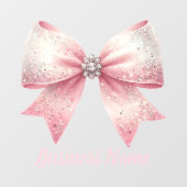 Rosa Buglogo Fensteraufkleber (Blatt)