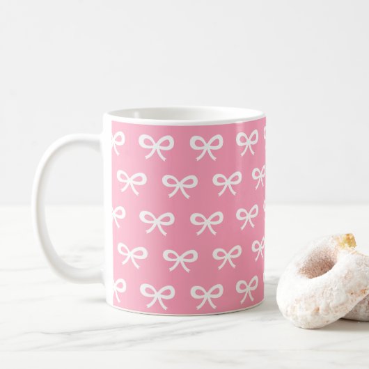Rosa Bugmuster Kaffeetasse (Mit Donut)