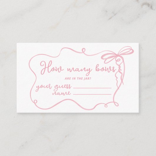 Rosa Bugwavy Wie viele Bogen im Glas Begleitkarte (Vorderseite)