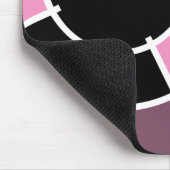 Rosa Bullseye Mousepad (Ecke)