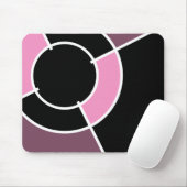 Rosa Bullseye Mousepad (Mit Mouse)