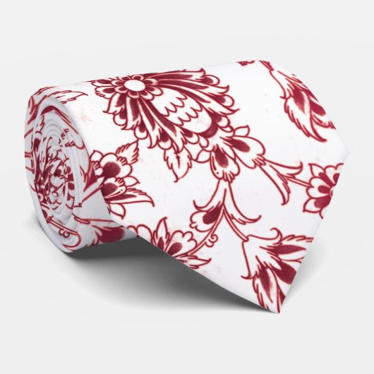 Rosa Bündel Blumen Krawatte (Gerollt)