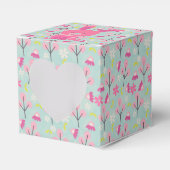 Rosa Bunnies und Blume Geschenkschachtel (Vorderseite)