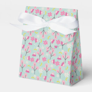 Rosa Bunnies und Blume Geschenkschachtel