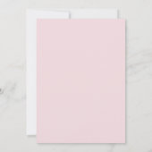 Rosa Burgund & Blush Blume Einladung Hochzeit (Rückseite)