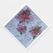 Rosa Burgund und Blau Serviette (Ecke)