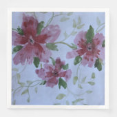 Rosa Burgund und Blau Serviette (Vorderseite)