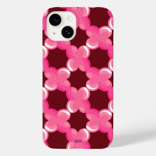Rosa Burgund Valentinstag Geschenk Case-Mate iPhone Hülle (Rückseite)
