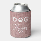 Rosa Burlap Hund Mama Cooler Dosenkühler (Kanne Vorderseite)