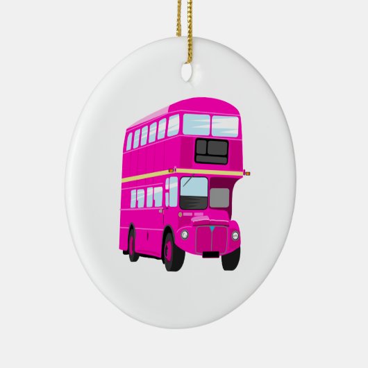Rosa Bus Keramikornament (Rechts)