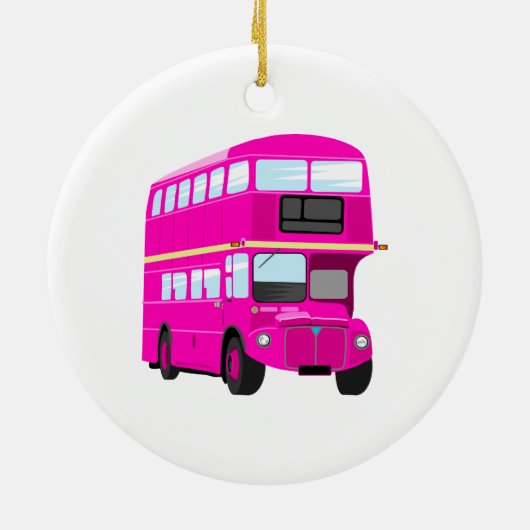 Rosa Bus Keramikornament (Hinten)