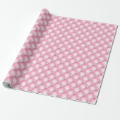 Rosa Büschelperlen Geschenkpapier (Ungerollt)