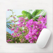 Rosa Bush-Blumen Mousepad (Mit Mouse)