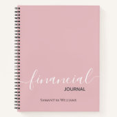 Rosa Business Journal-Notebook Notizblock (Vorderseite)