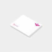 Rosa Butter Post-it Klebezettel (angewinkelt)