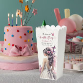 Rosa Butterfliegen Blumenzwiebelgezwitscher Brautp Geschenkschachtel