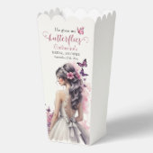 Rosa Butterfliegen Blumenzwiebelgezwitscher Brautp Geschenkschachtel (Vorderseite)