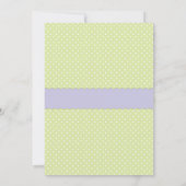 Rosa Butterfly Babydusche Einladung (Rückseite)